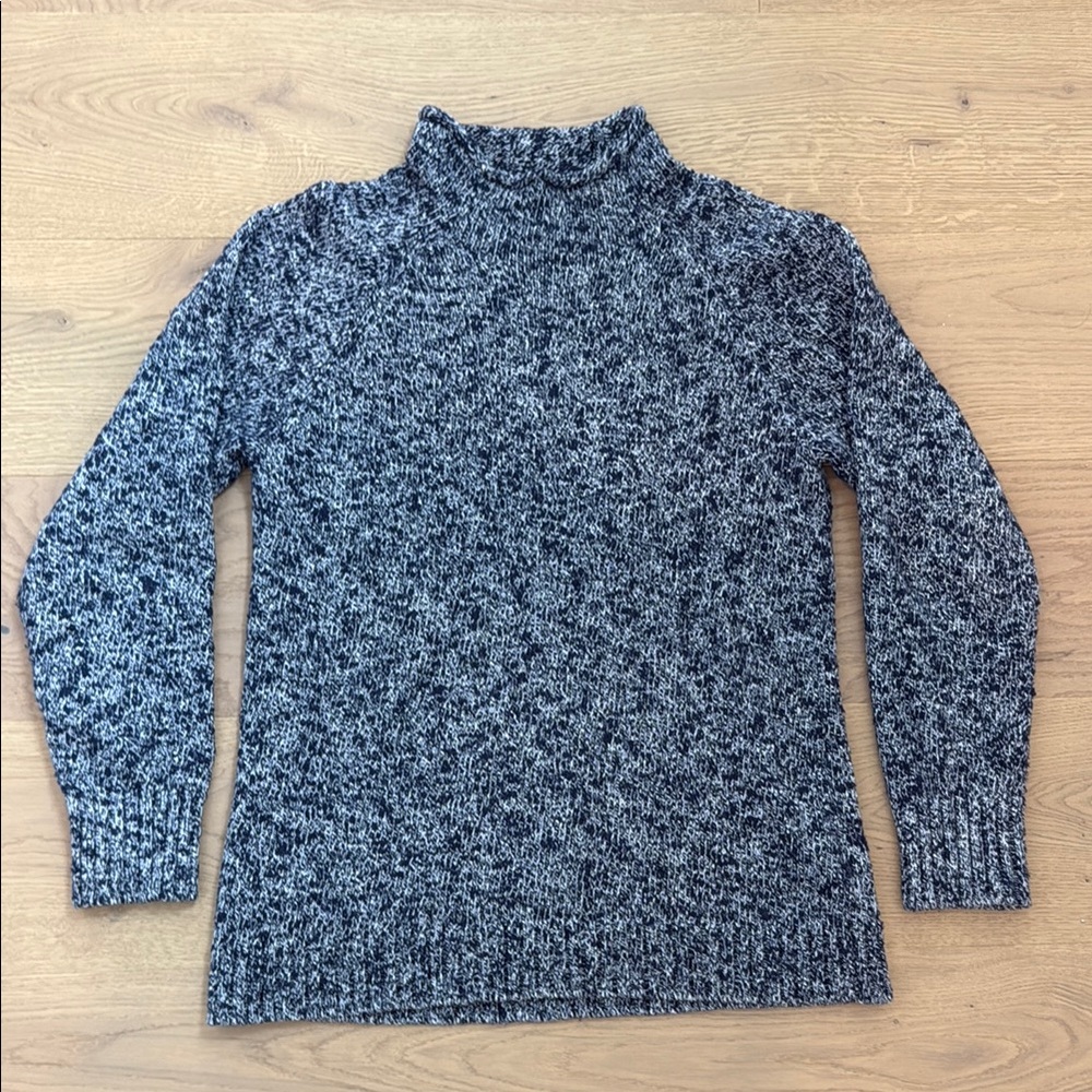 Cozy Black and Gray Knit Sweater